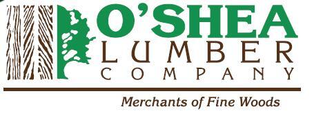 O'Shea Lumber Company "Merchants of Fine Woods" logo